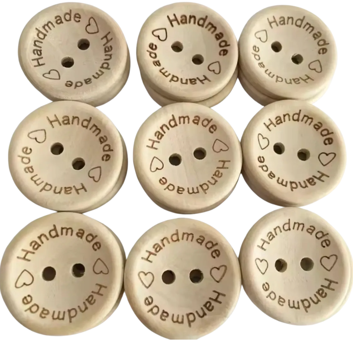 Handmade Buttons (6 Pack)
