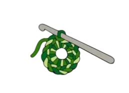 Crochet Enamel Pin
