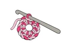Crochet Enamel Pin