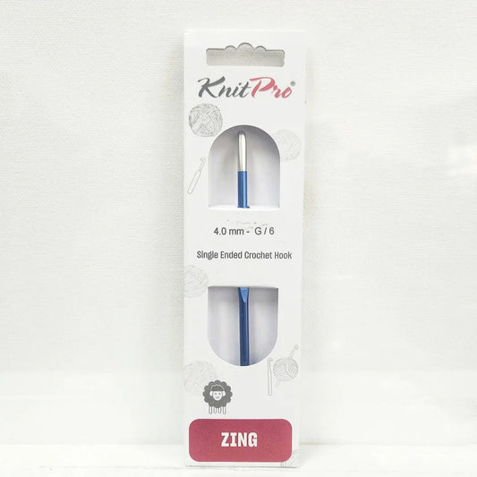 Knit Pro Zing Single Ended Crochet Hook