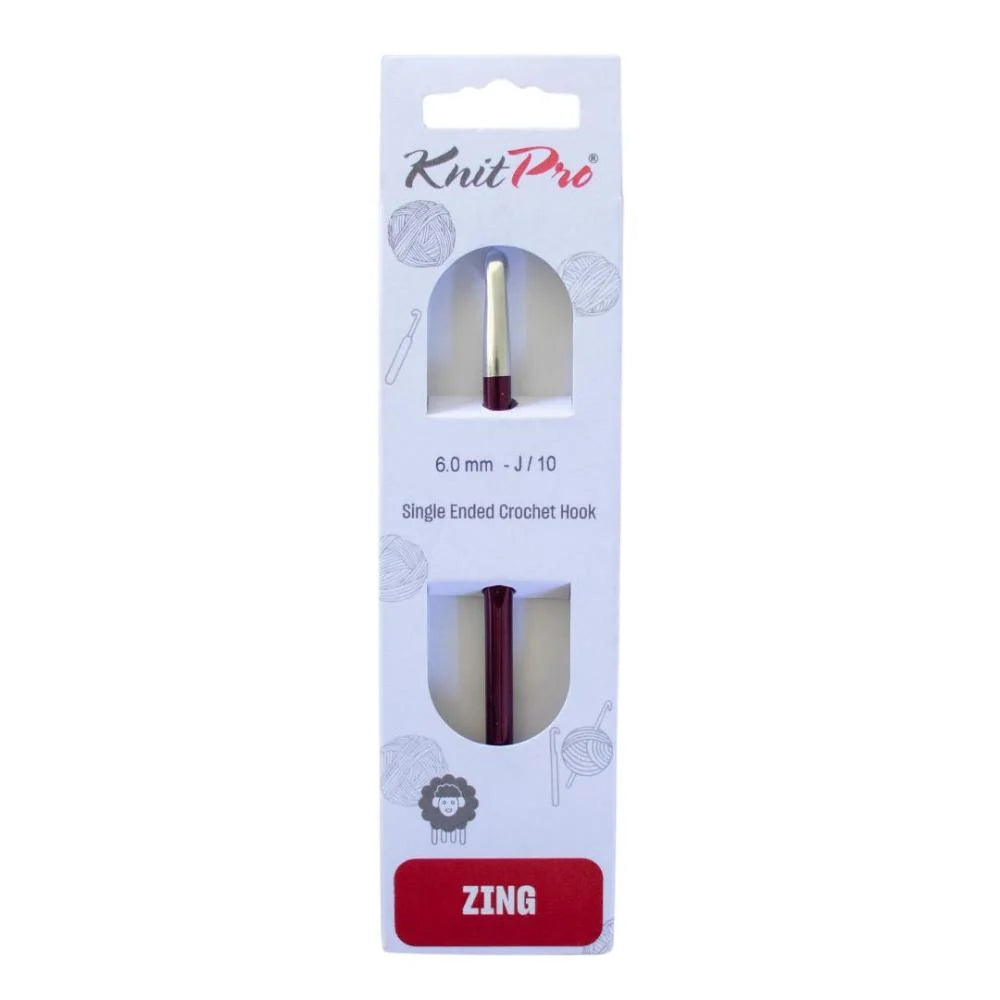Knit Pro Zing Single Ended Crochet Hook