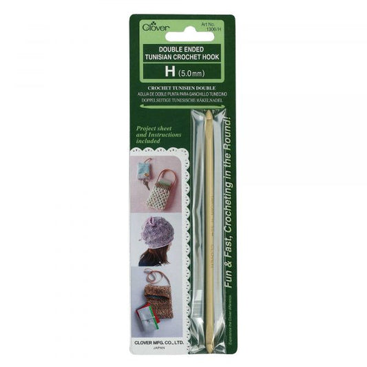 CLOVER TUNISIAN CROCHET HOOK DOUBLE ENDED