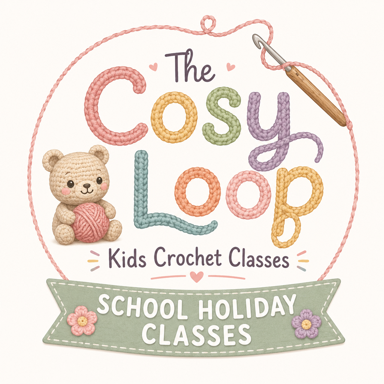 BEGINNERS - KIDS CROCHET WORKSHOP - Wednesday and Thursday in School Holidays