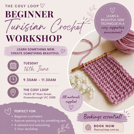 Beginner Tunisian Crochet Workshop