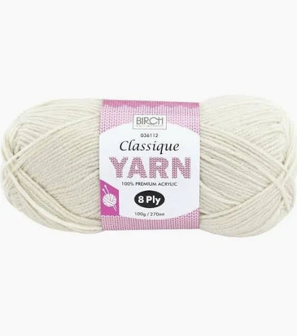 Birch 8ply Classique Yarn