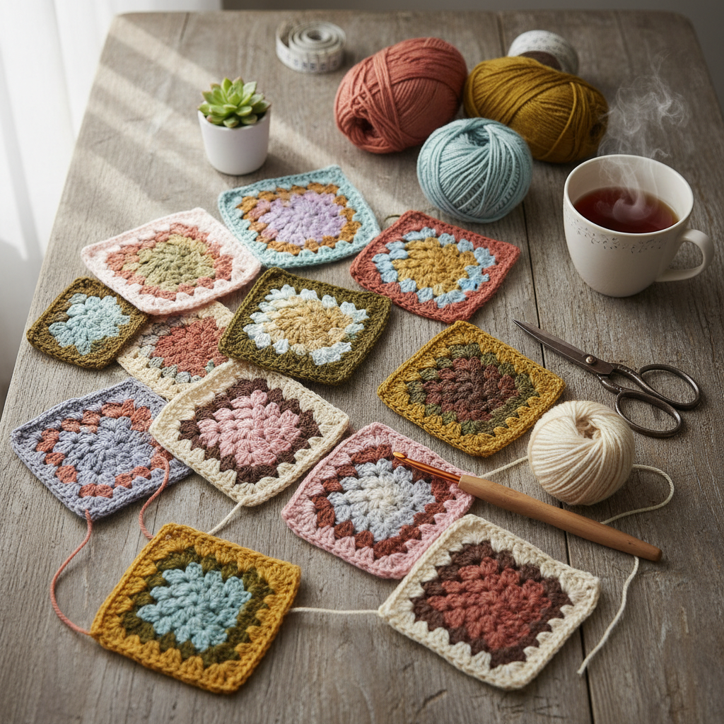 Learn to crochet 'Granny Squares'
